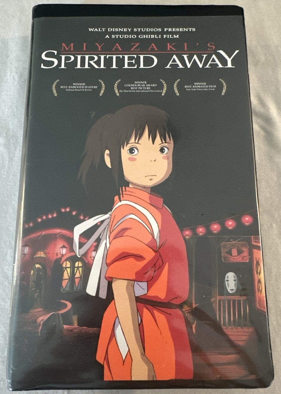 MIYAZAKI’S SPIRITED AWAY VHS TAPE CLAMSHELL STUDIO GHIBLI DISNEY 2001 ANIME VTG